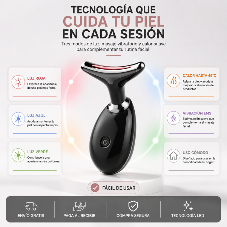 Facelook™ — Masajeador Facial Reductor de Papada y Antiarrugas