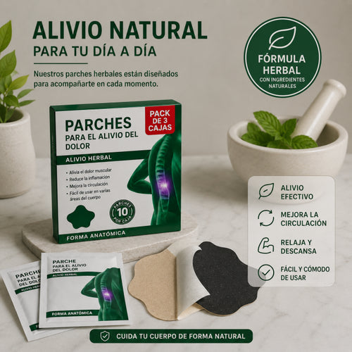 Pack 30 Parches Herbales AlivioPatch