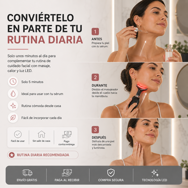 Facelook™ — Masajeador Facial Reductor de Papada y Antiarrugas
