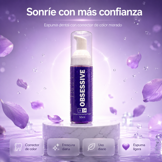 Pasta Dental Blanqueadora Corrector de Color V34 — OBSESSIVE